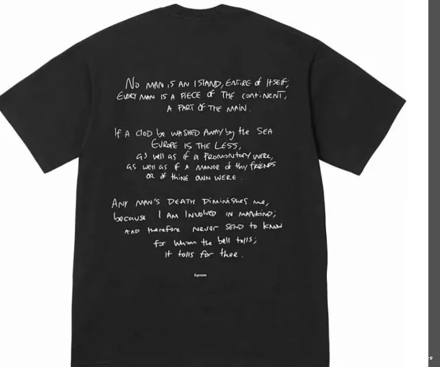 TEE Island THE RULE XL WORLD L CORTEIZ Printed TEE Short Sleeve M Black S Devil's FW23 0719